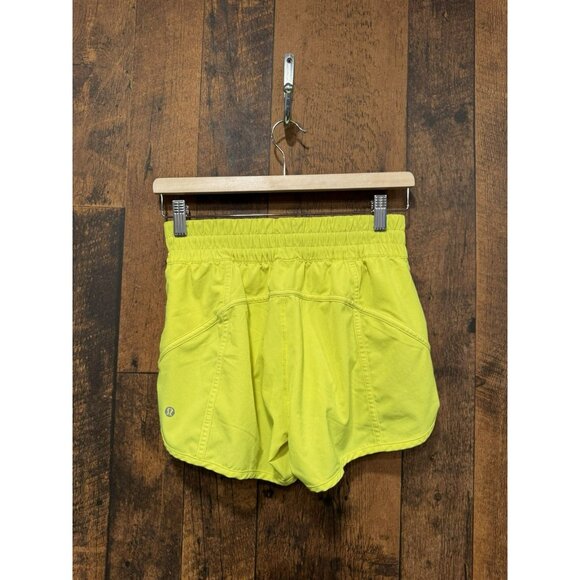 Lululemon Tracker Short V *4" Highlight Yellow Size 6 - Picture 3 of 6